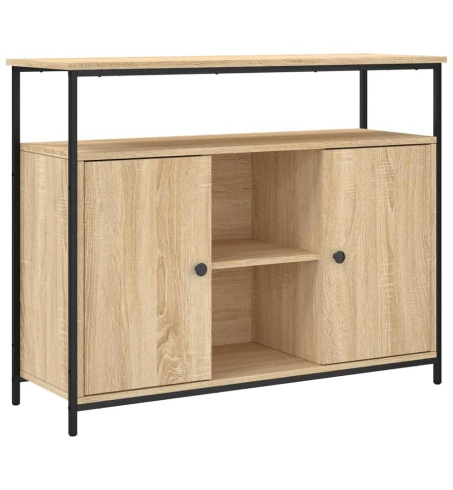 Sideboard Sonoma-Eiche 100 x 35 x 80 cm Holzwerkstoff