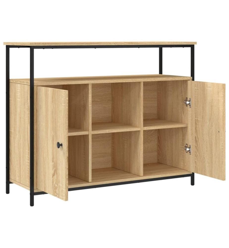 Sideboard Sonoma-Eiche 100 x 35 x 80 cm Holzwerkstoff