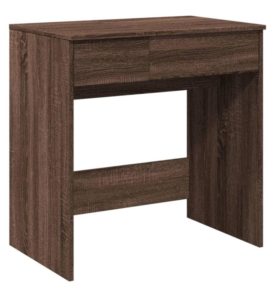 Coiffeuse avec miroir chêne marron 73x46,5x120 cm