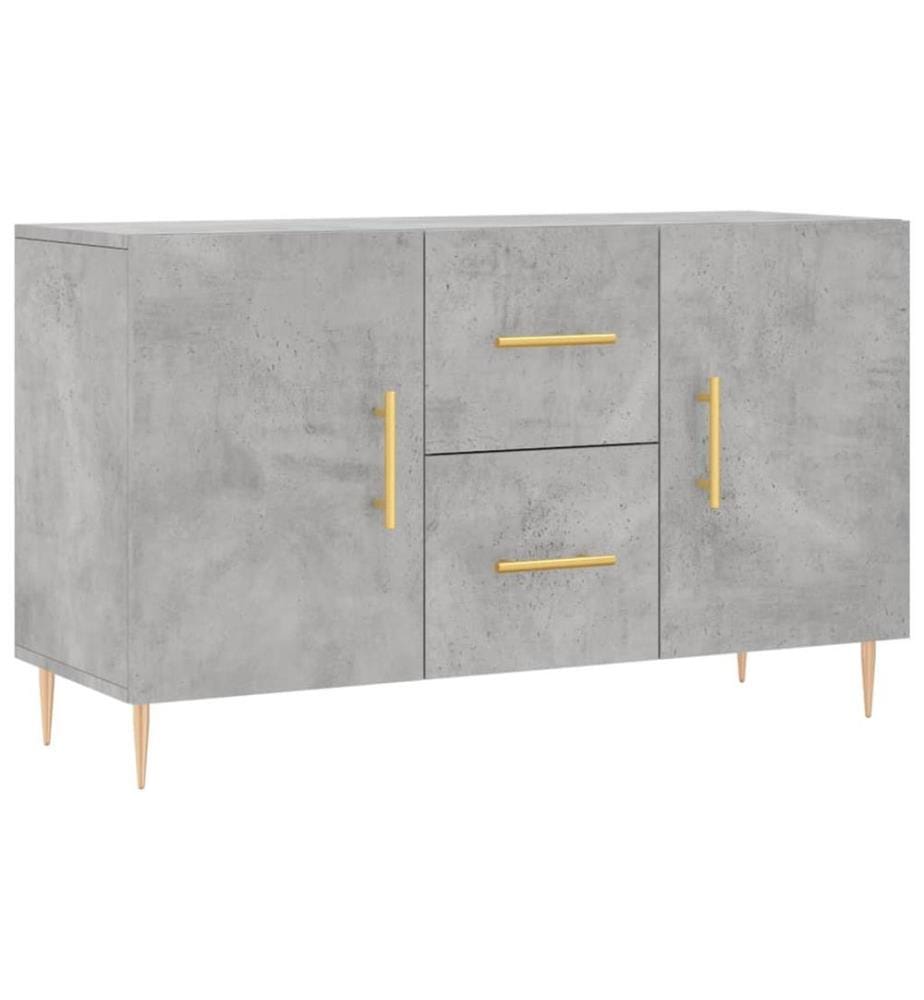 Sideboard Betongrau 100x36x60 cm Holzwerkstoff