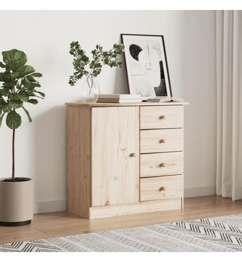 Sideboard ALTA 77x35x73 cm Massivholz Kiefer