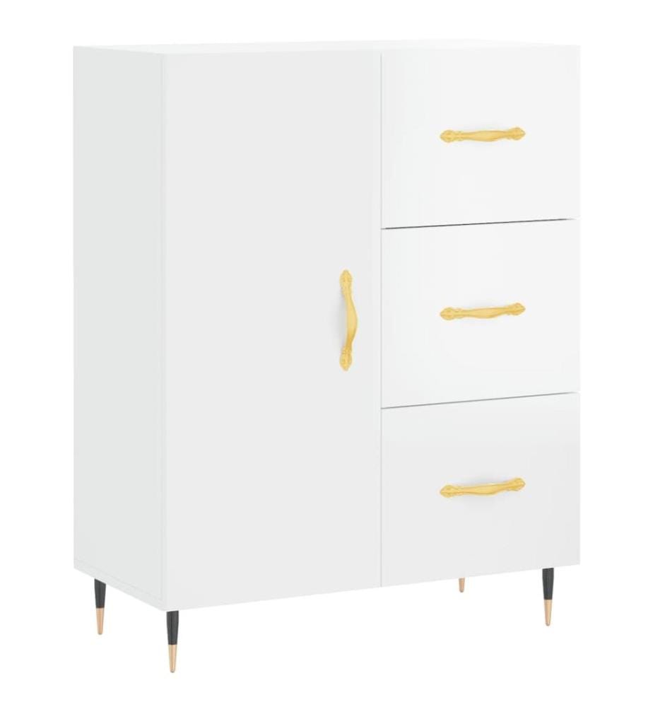 Sideboard Hochglanz-Weiss 69,5x34x90 cm Holzwerkstoff