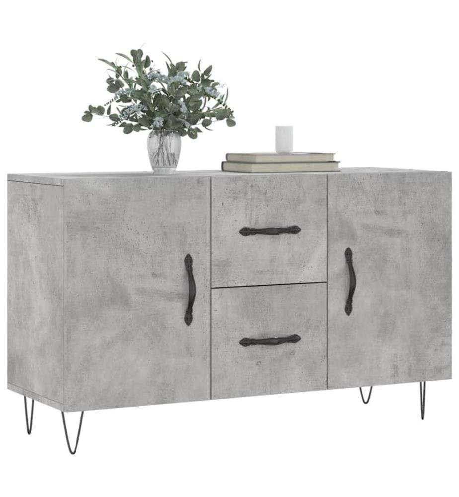 Sideboard Betongrau 100x36x60 cm Holzwerkstoff