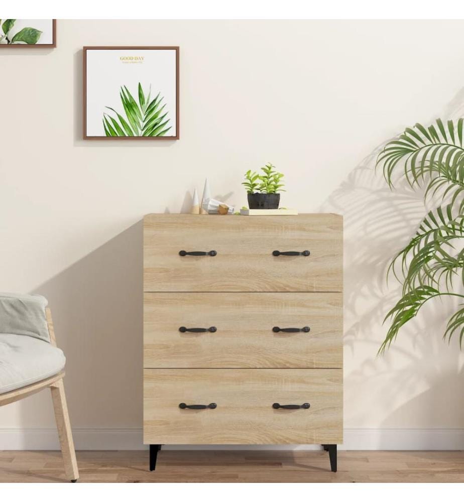 Sideboard Sonoma-Eiche 69,5x34x90 cm Holzwerkstoff