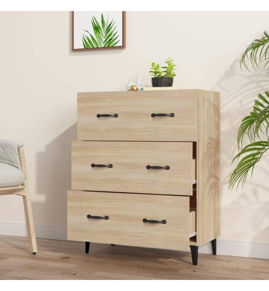 Sideboard Sonoma-Eiche 69,5x34x90 cm Holzwerkstoff
