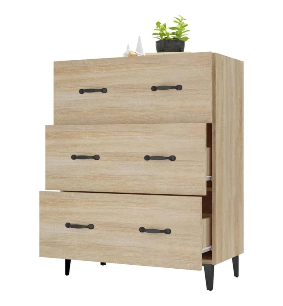 Sideboard Sonoma-Eiche 69,5x34x90 cm Holzwerkstoff