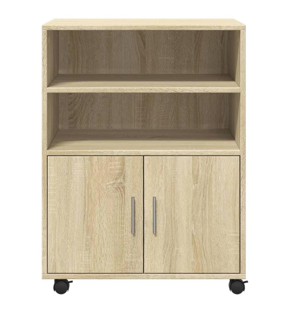 Rollschrank Sonoma-Eiche 60x48x81 cm Holzwerkstoff