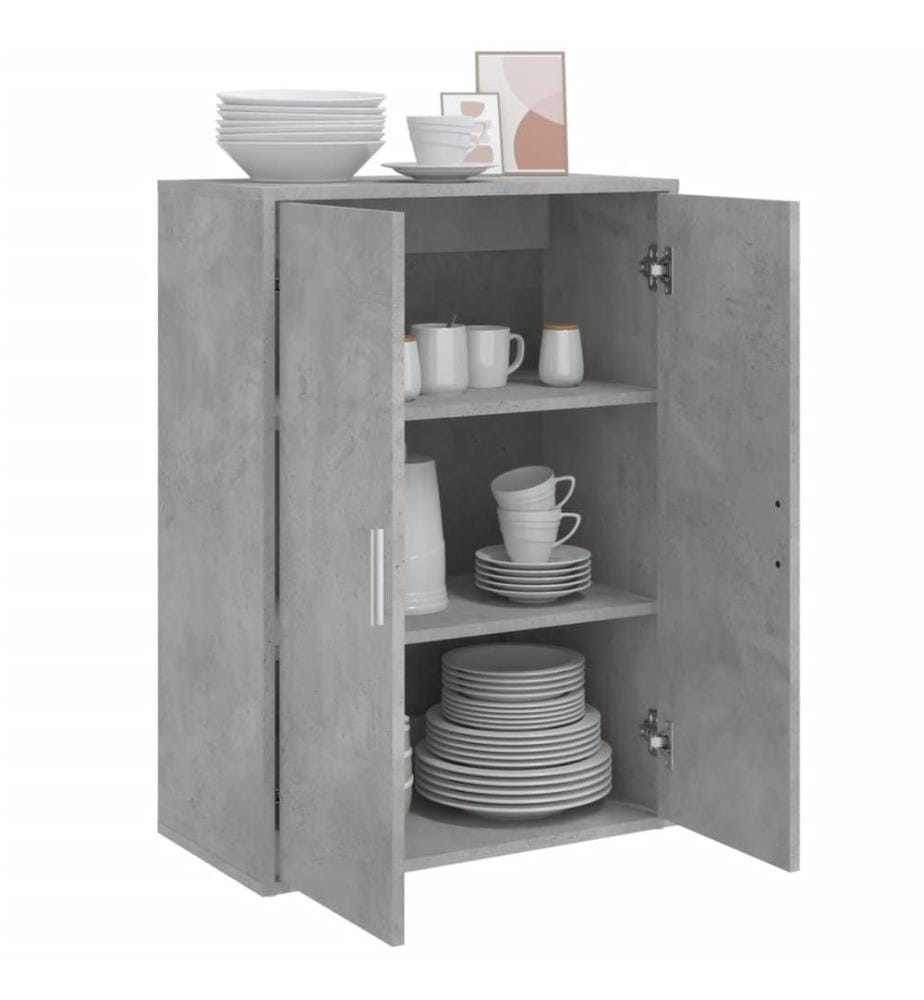 Sideboard Betongrau 60x31x84 cm Holzwerkstoff