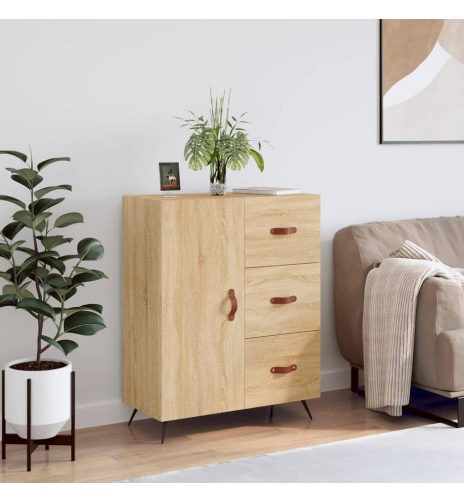 Sideboard Sonoma-Eiche 69,5x34x90 cm Holzwerkstoff