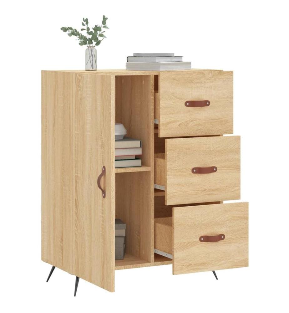 Sideboard Sonoma-Eiche 69,5x34x90 cm Holzwerkstoff