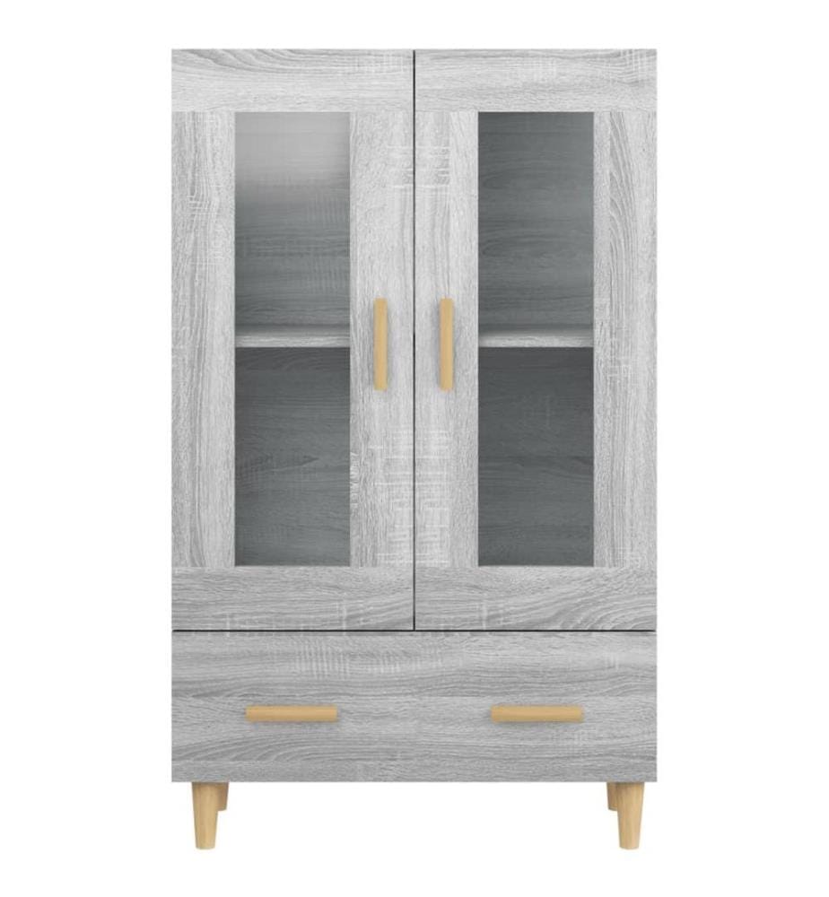 Highboard Grau Sonoma 70x31x115 cm Holzwerkstoff
