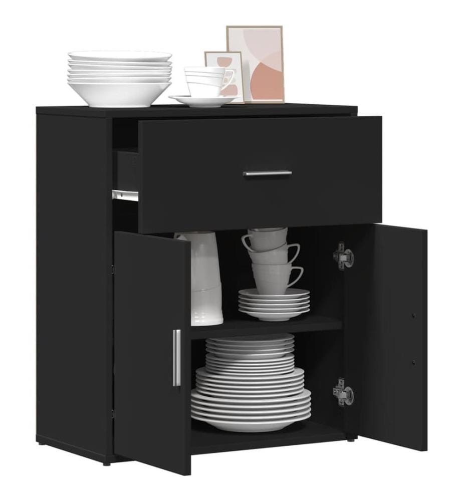 Sideboard Schwarz 60x31x70 cm Holzwerkstoff