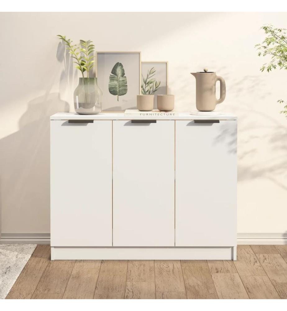 Sideboard Weiss 90,5x30x70 cm Holzwerkstoff