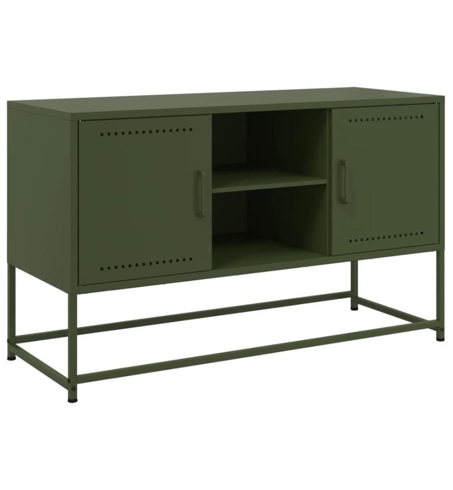Highboard Weiss 36x39x107 cm Stahl
