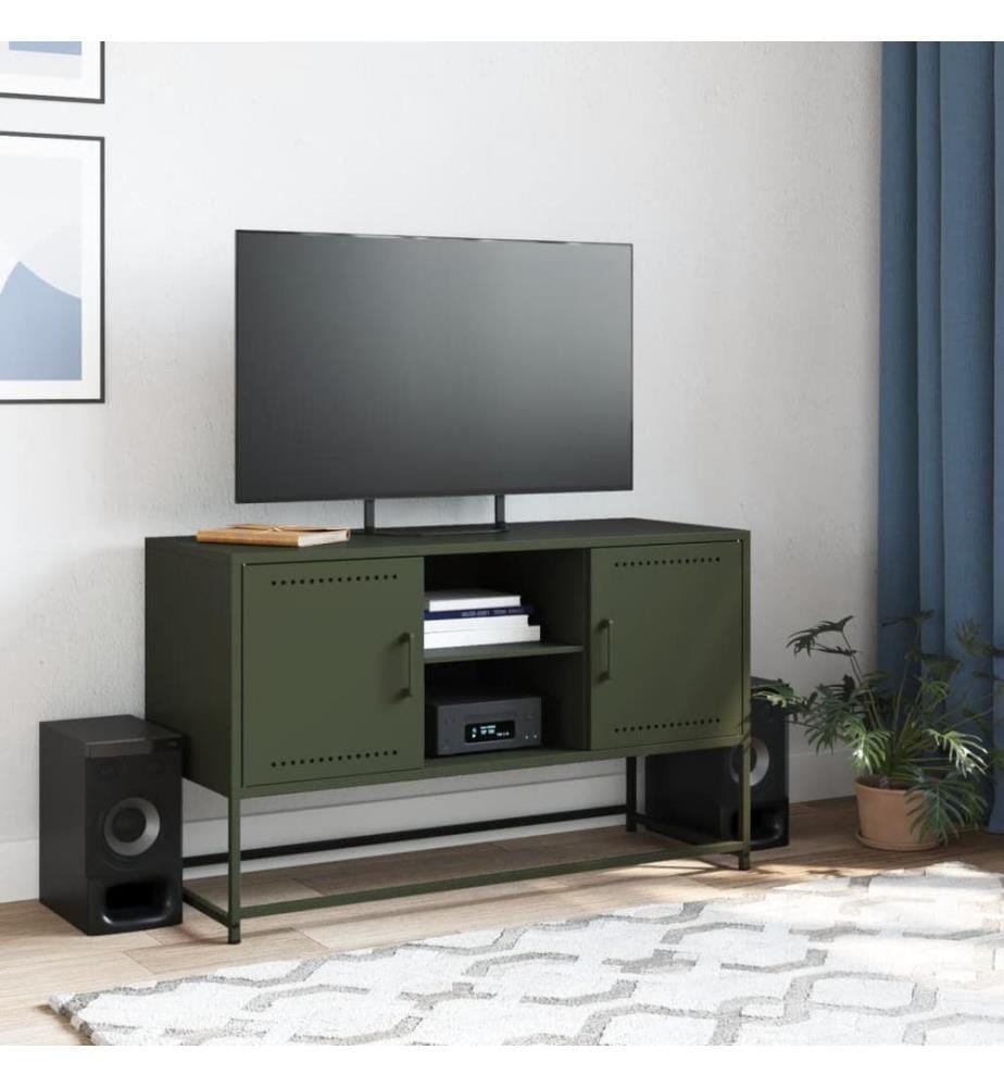 Highboard Weiss 36x39x107 cm Stahl