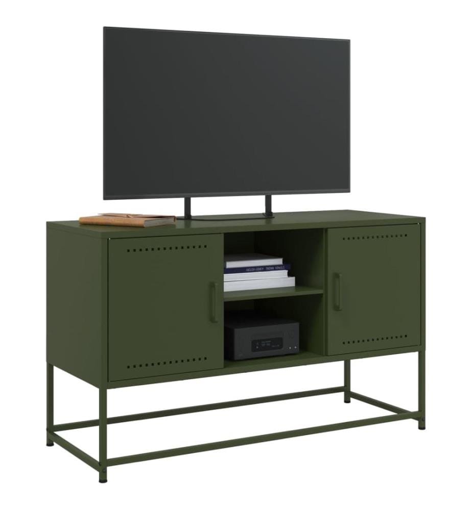 Highboard Weiss 36x39x107 cm Stahl