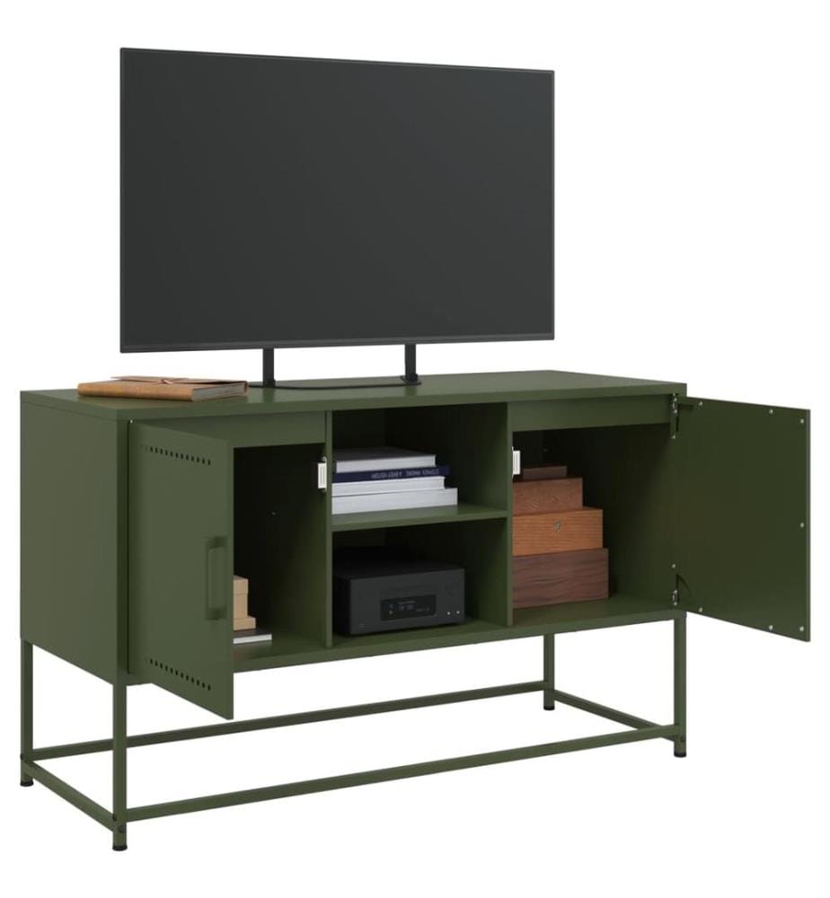 Highboard Weiss 36x39x107 cm Stahl