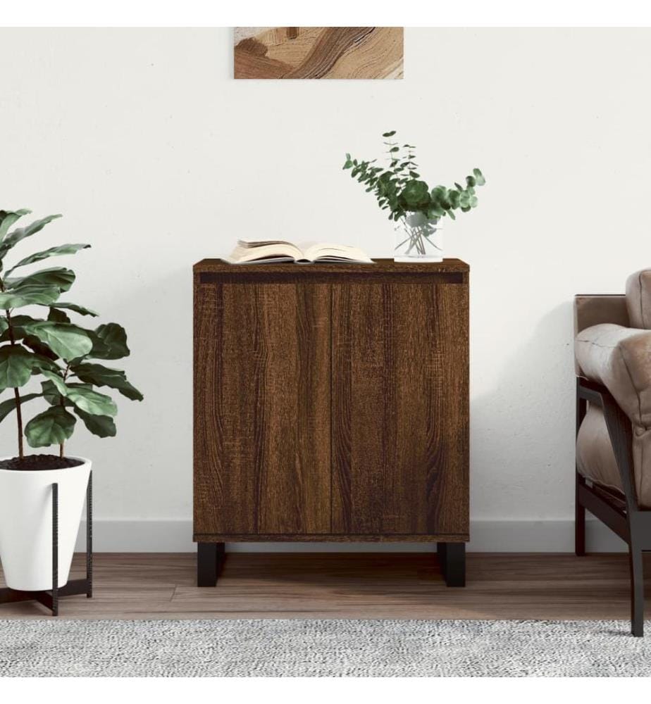 Sideboard Braun Eichen-Optik 60x35x70 cm Holzwerkstoff
