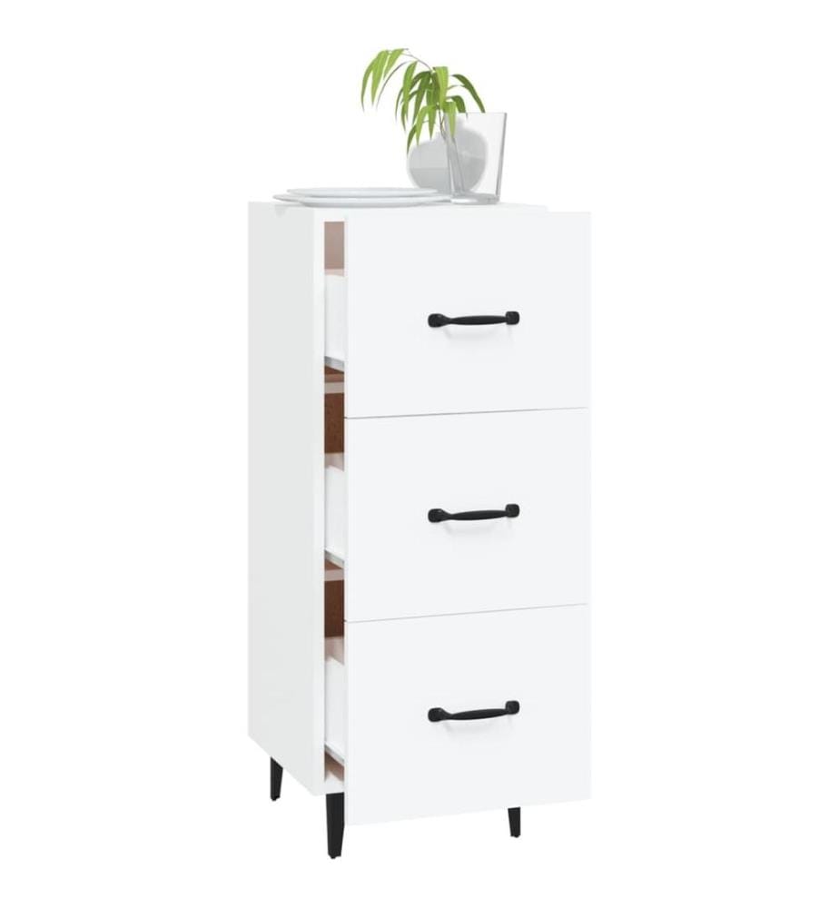 Sideboard Weiss 34,5x34x90 cm Holzwerkstoff