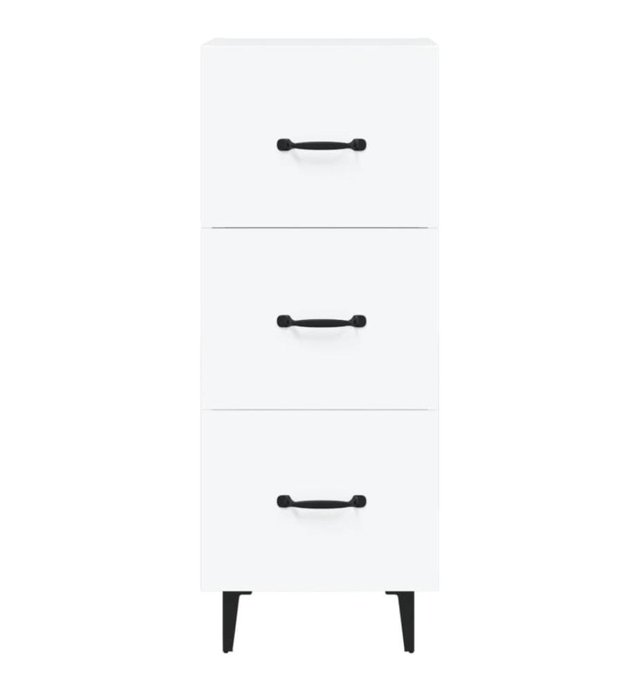 Sideboard Weiss 34,5x34x90 cm Holzwerkstoff