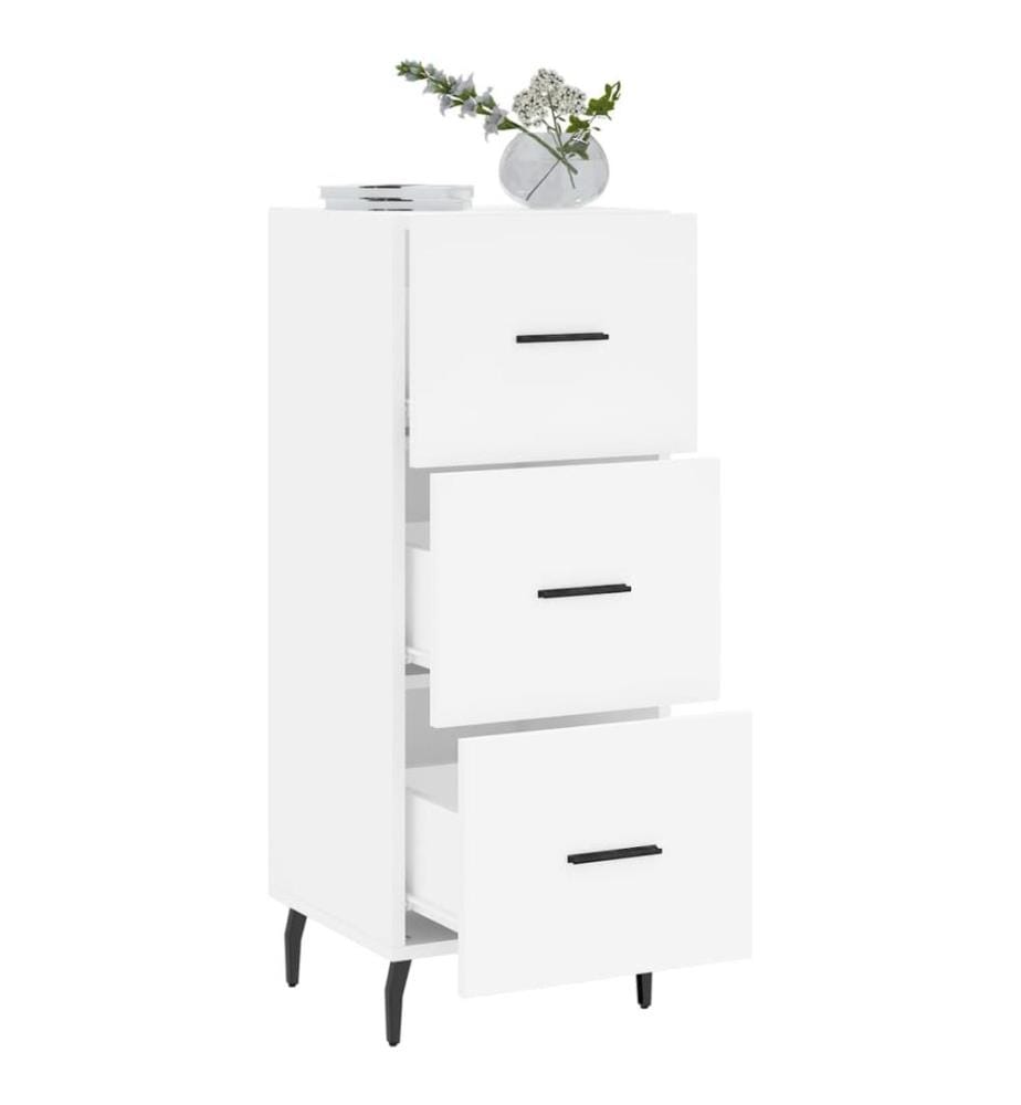 Sideboard Weiss 34,5x34x90 cm Holzwerkstoff