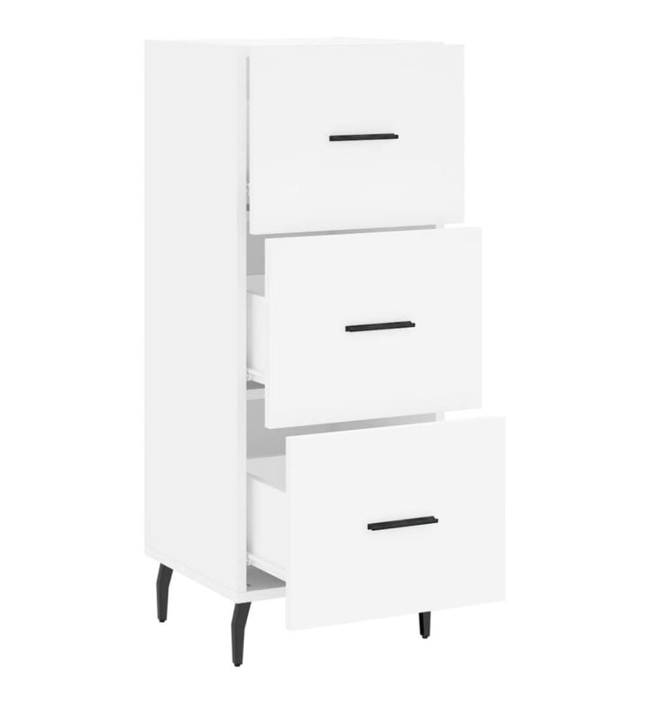 Sideboard Weiss 34,5x34x90 cm Holzwerkstoff