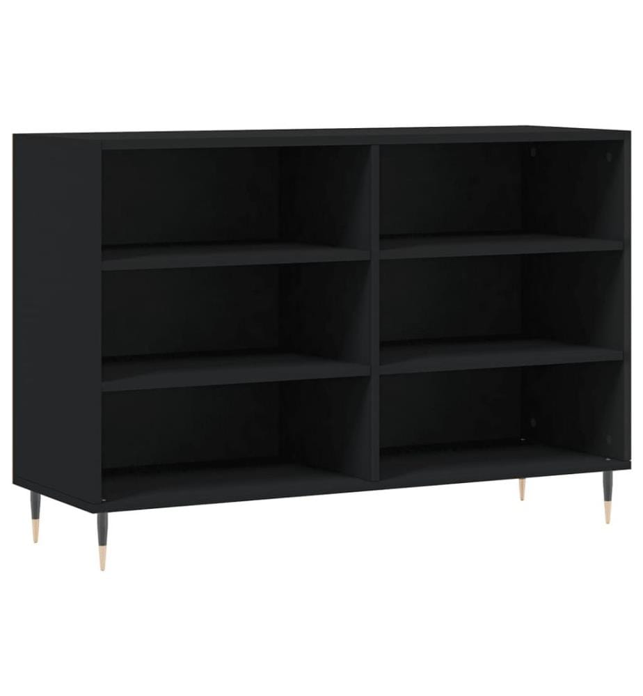 Sideboard Schwarz 103,5x35x70 cm Holzwerkstoff