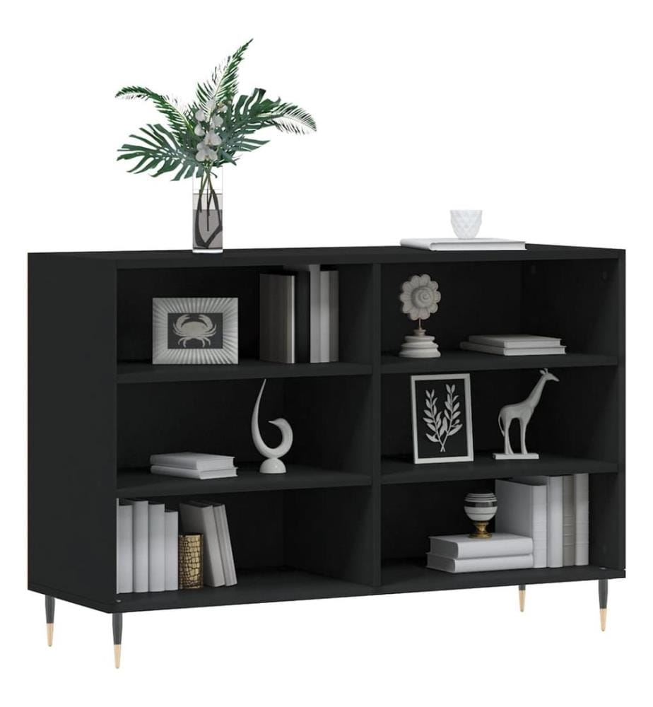 Sideboard Schwarz 103,5x35x70 cm Holzwerkstoff