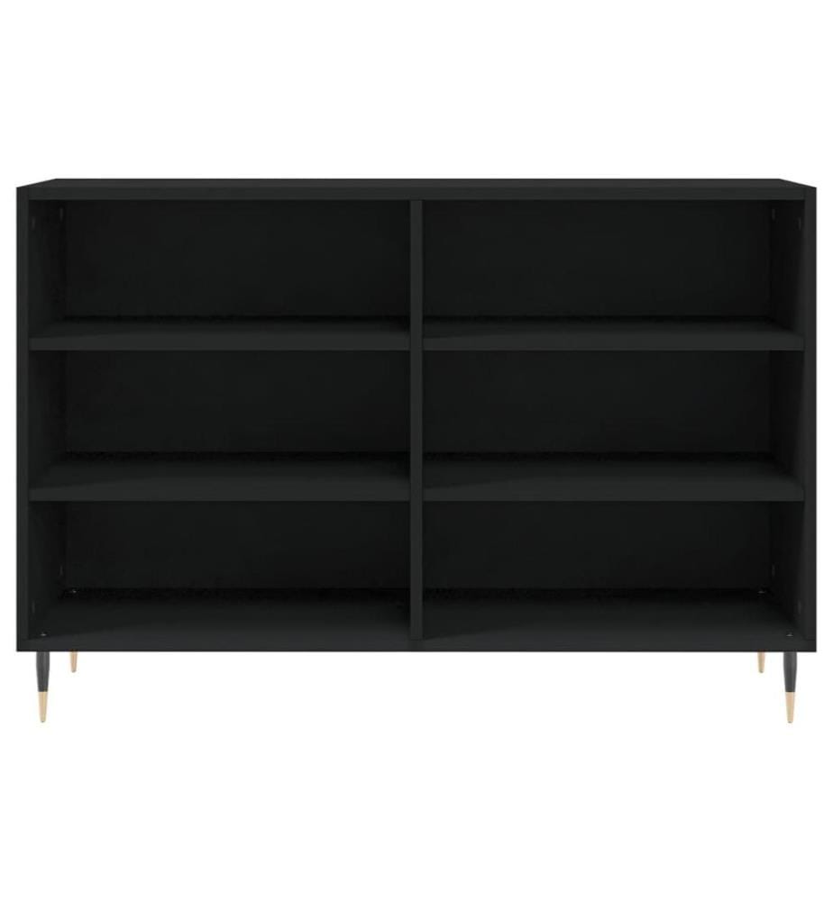 Sideboard Schwarz 103,5x35x70 cm Holzwerkstoff