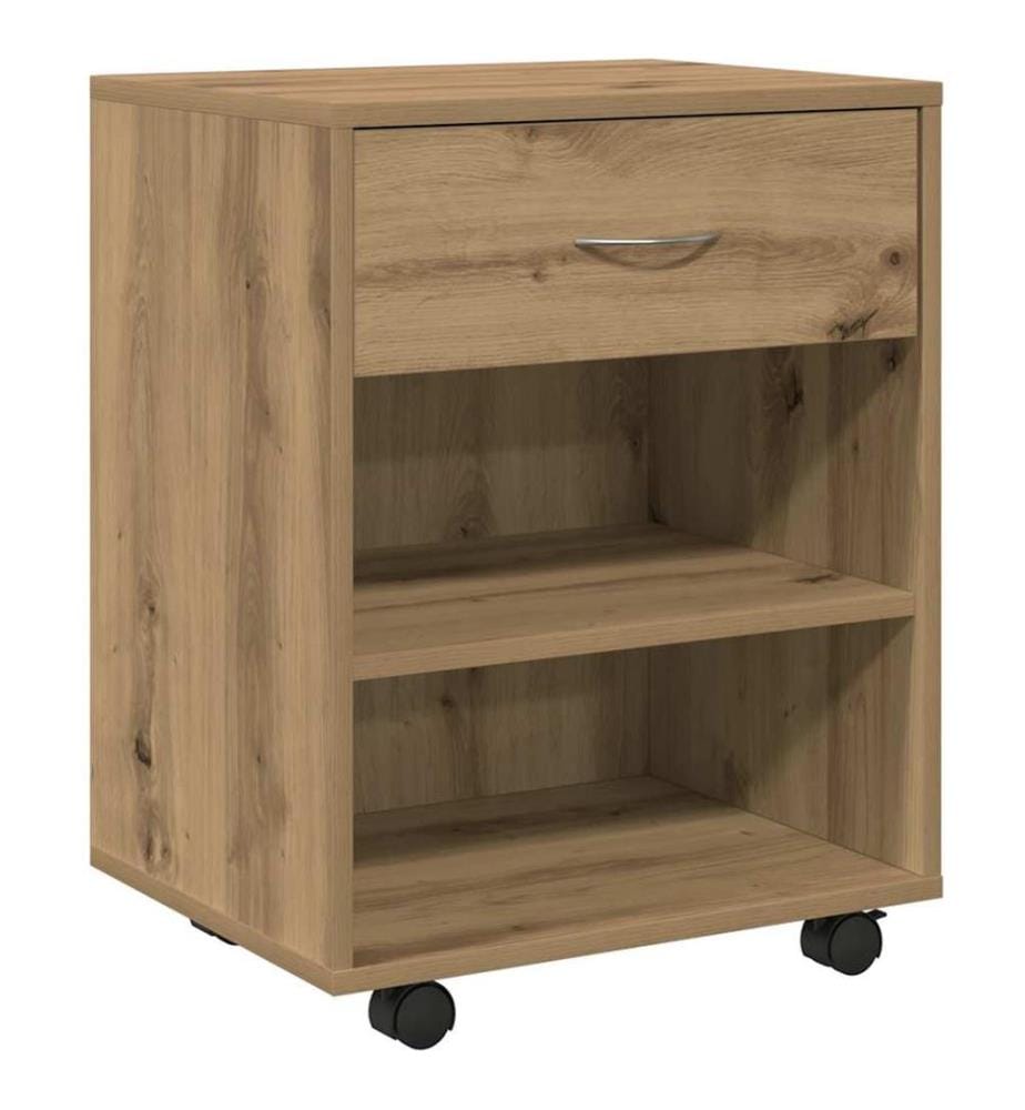 Rollcontainer Artisan-Eiche 46x36x59 cm Holzwerkstoff