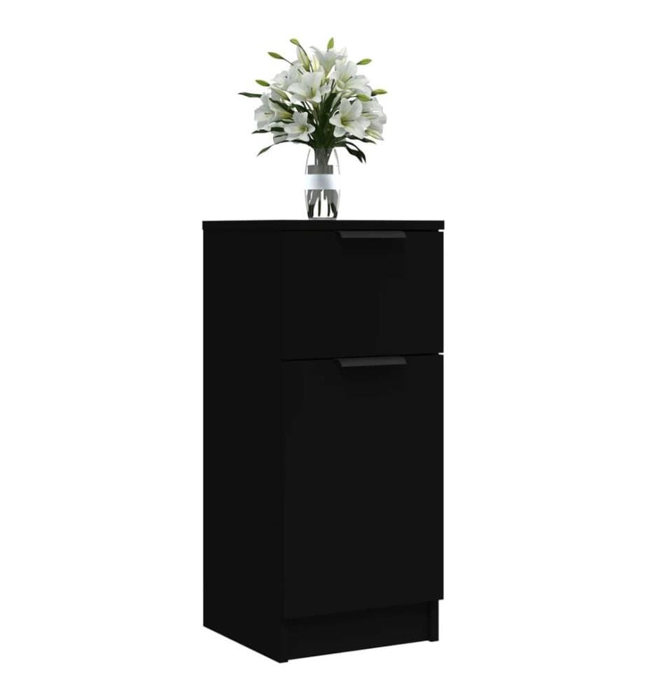 Sideboard Schwarz 30x30x70 cm Holzwerkstoff