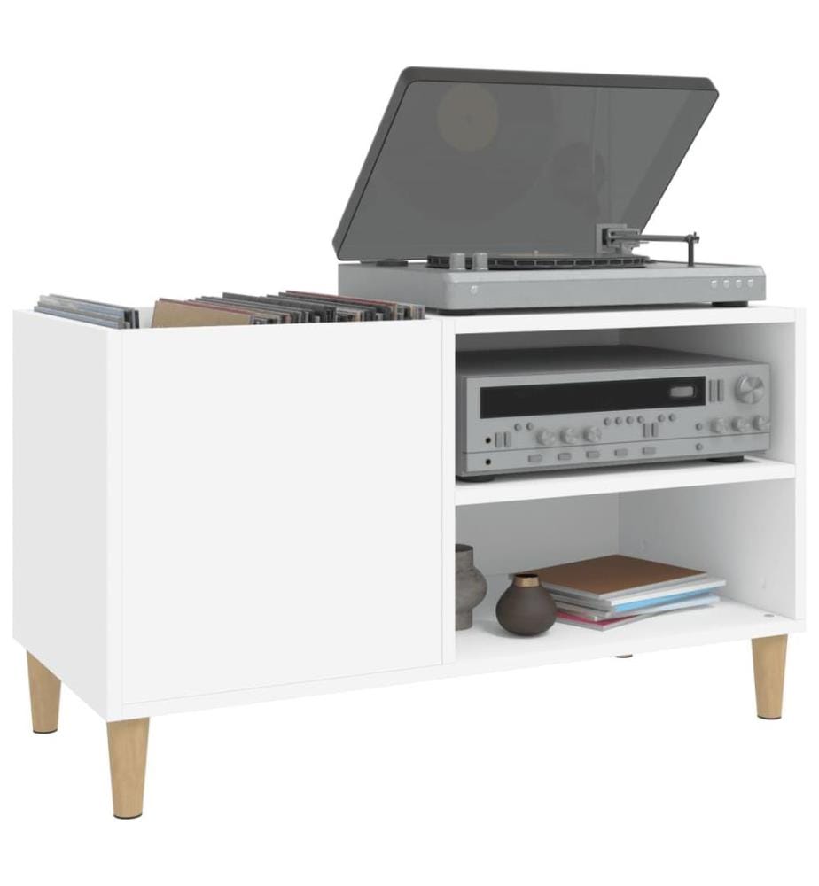 Plattenschrank Weiss 84,5x38x48 cm Holzwerkstoff