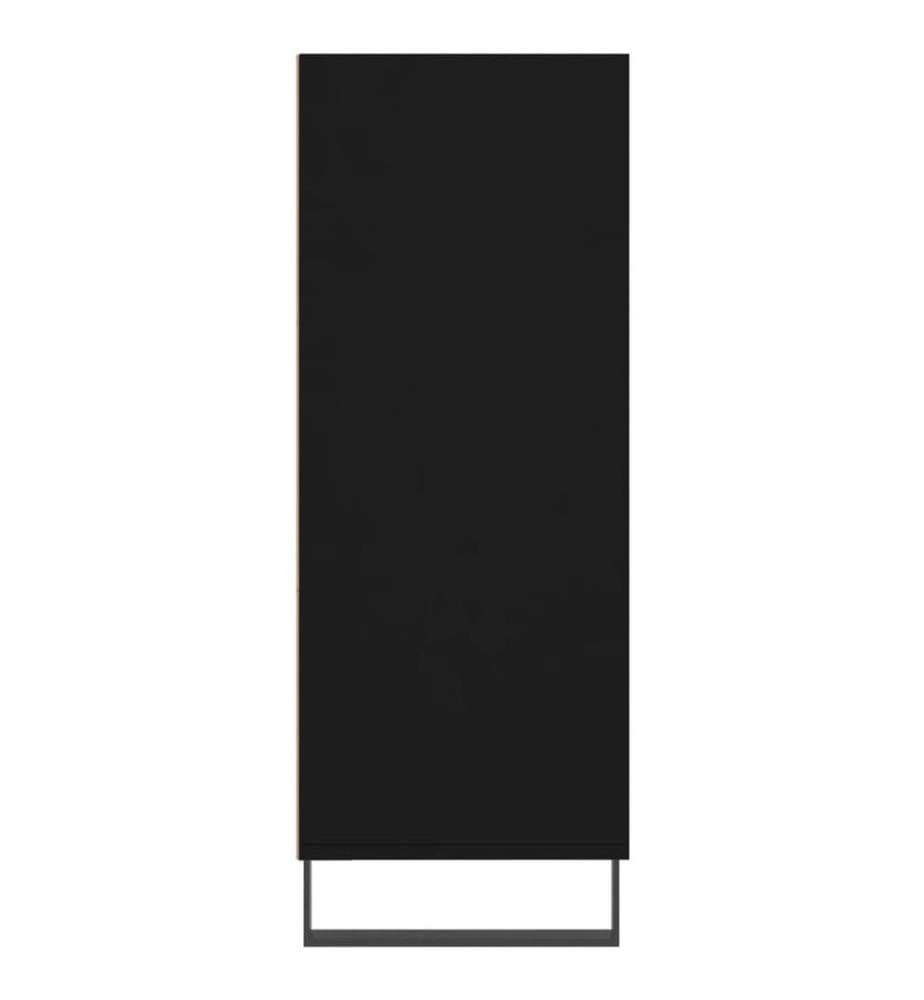 Regalschrank Schwarz 69,5x32,5x90 cm Holzwerkstoff