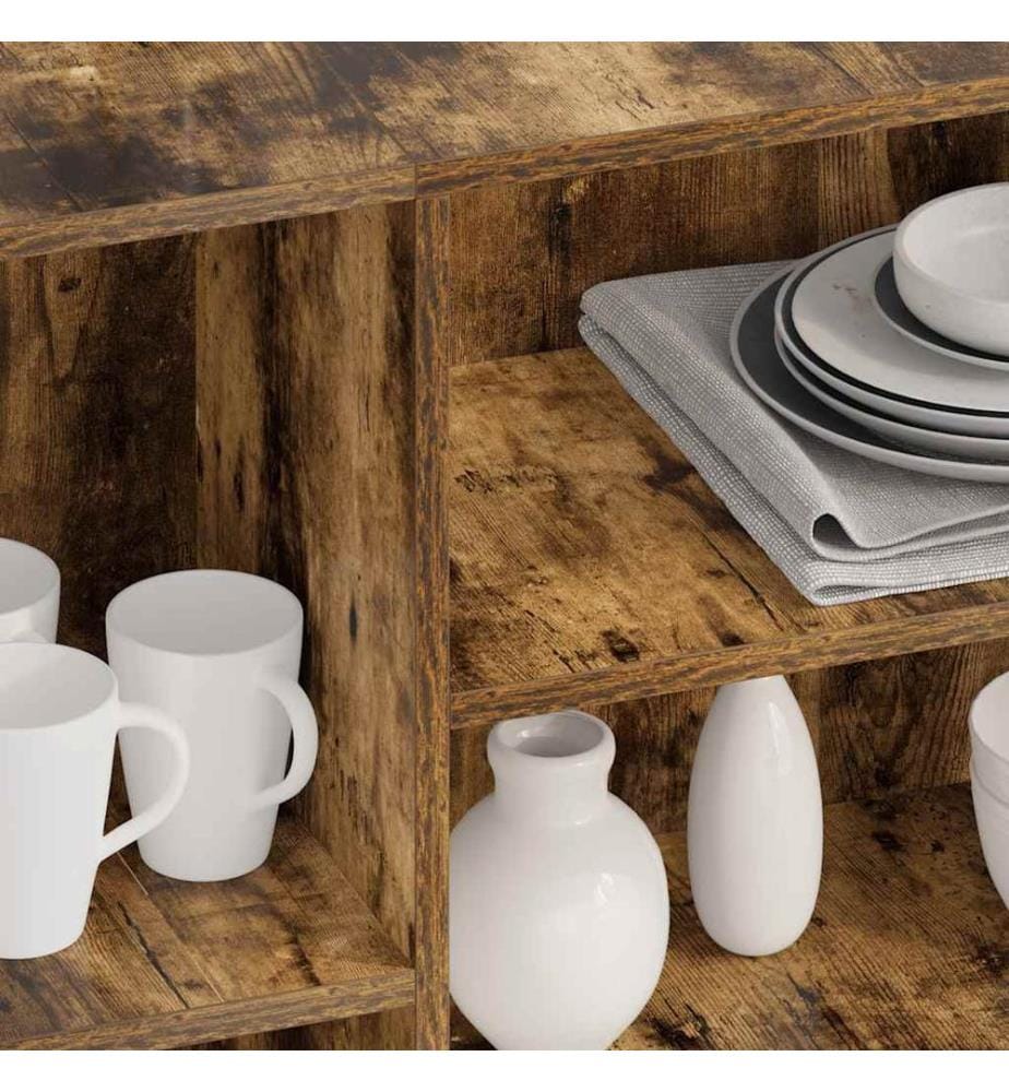 Sideboard Räuchereiche 120x30x75 cm Holzwerkstoff