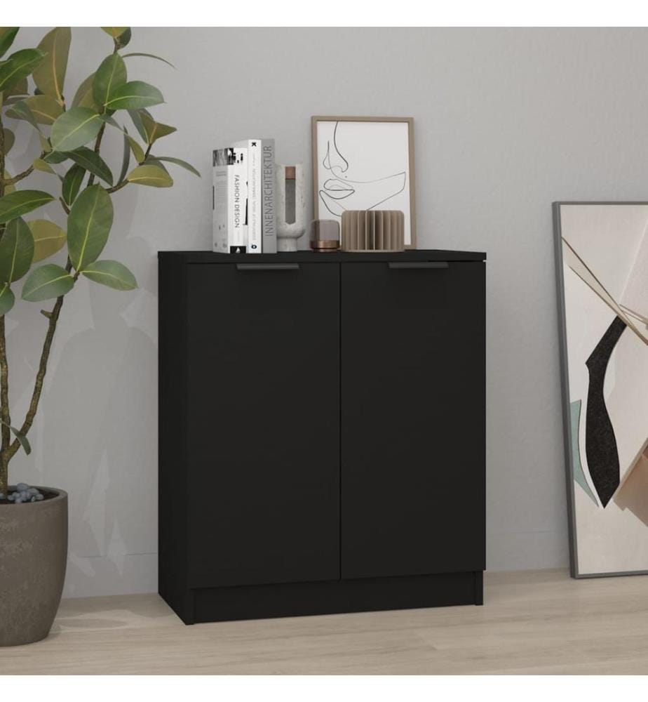 Sideboard Schwarz 60x30x70 cm Holzwerkstoff