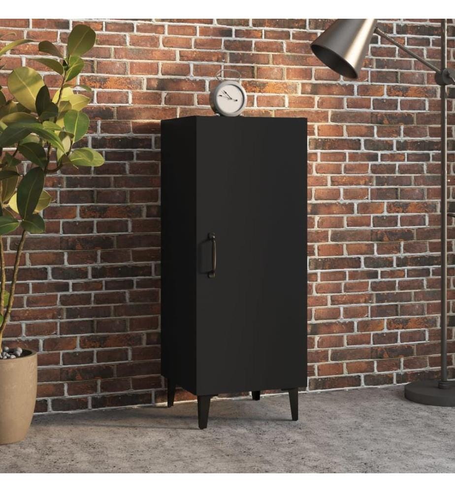 Sideboard Schwarz 34,5x34x90 cm Holzwerkstoff