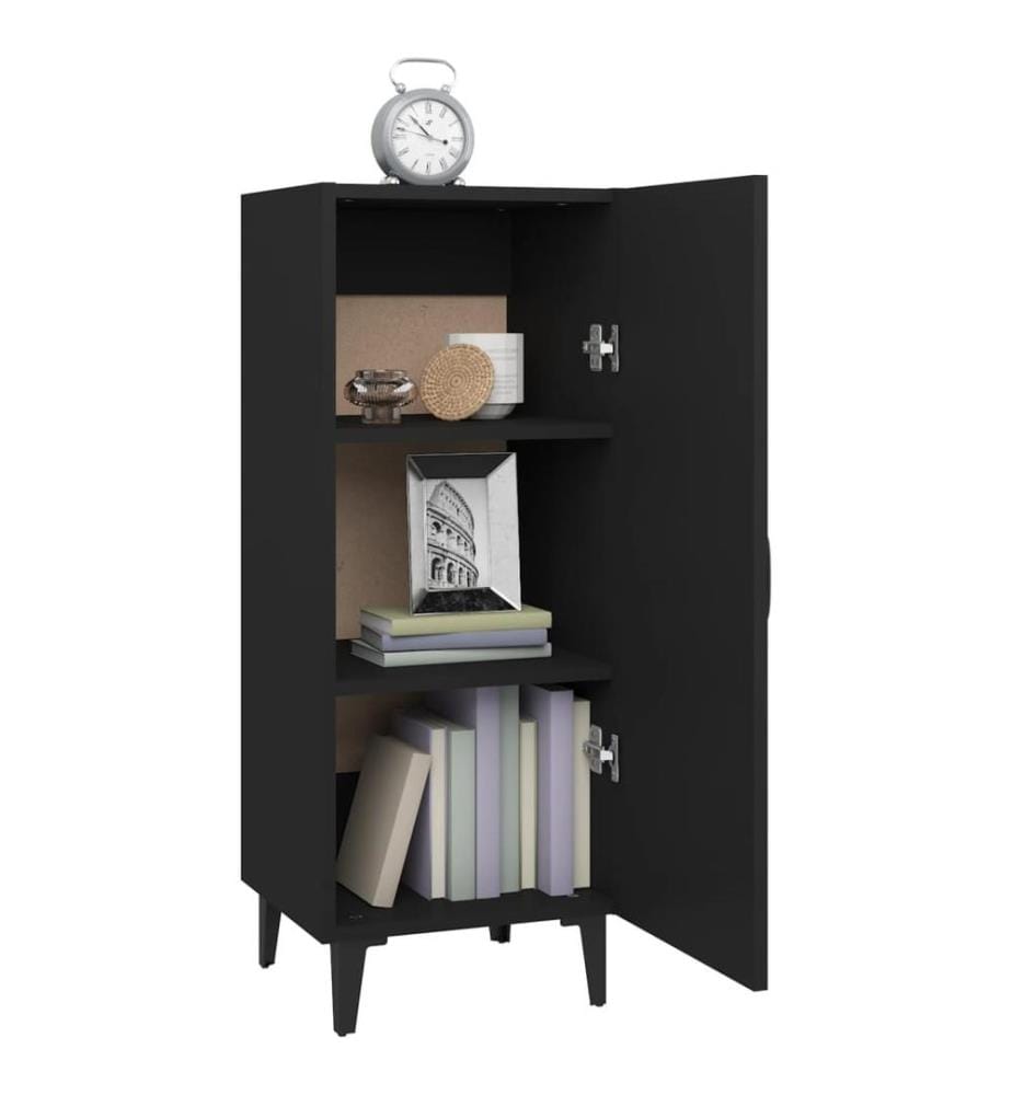 Sideboard Schwarz 34,5x34x90 cm Holzwerkstoff