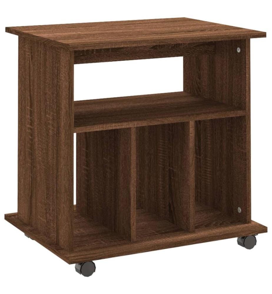 Rollschrank Braun Eichen-Optik 60x45x60 cm Holzwerkstoff