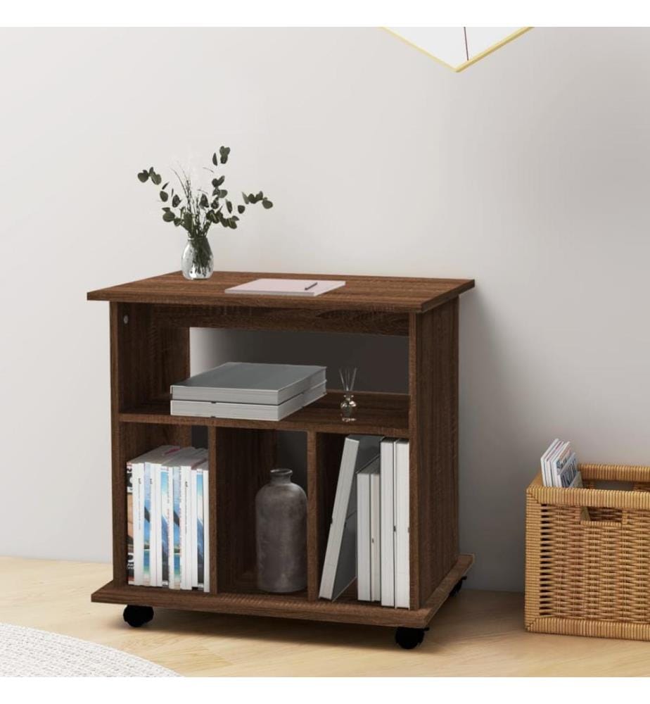 Rollschrank Braun Eichen-Optik 60x45x60 cm Holzwerkstoff
