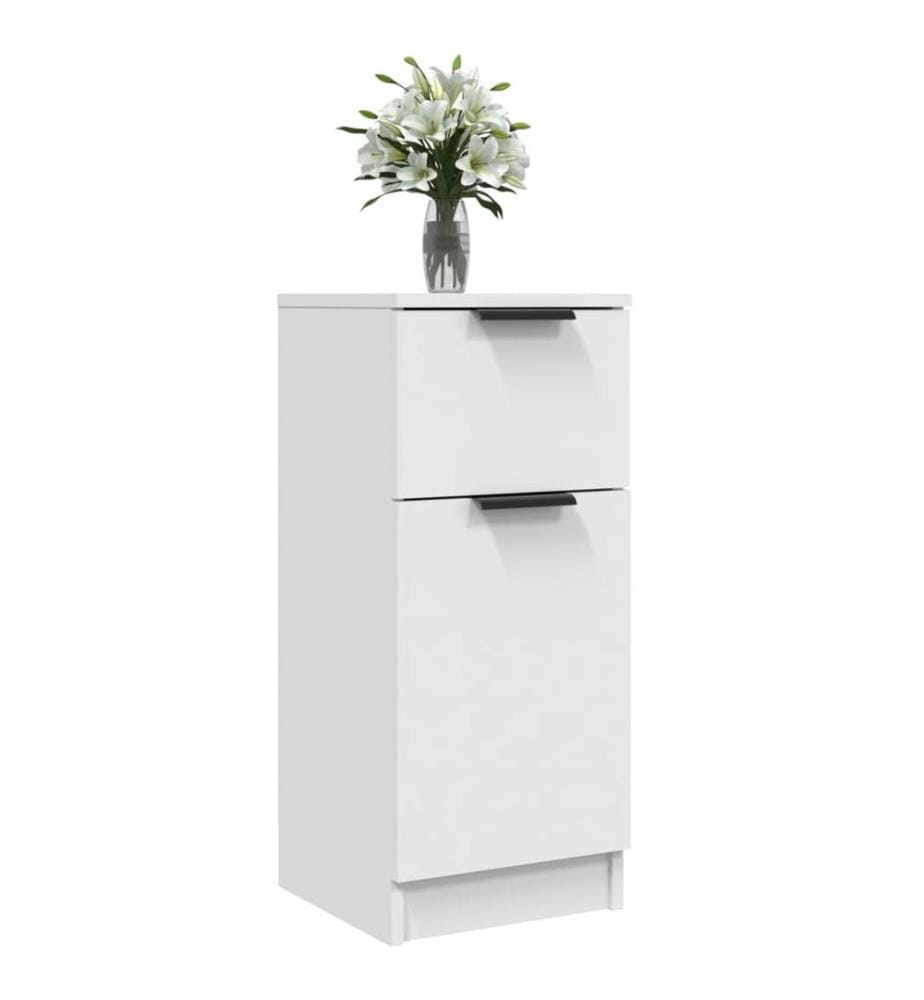 Sideboard Weiss 30x30x70 cm Holzwerkstoff