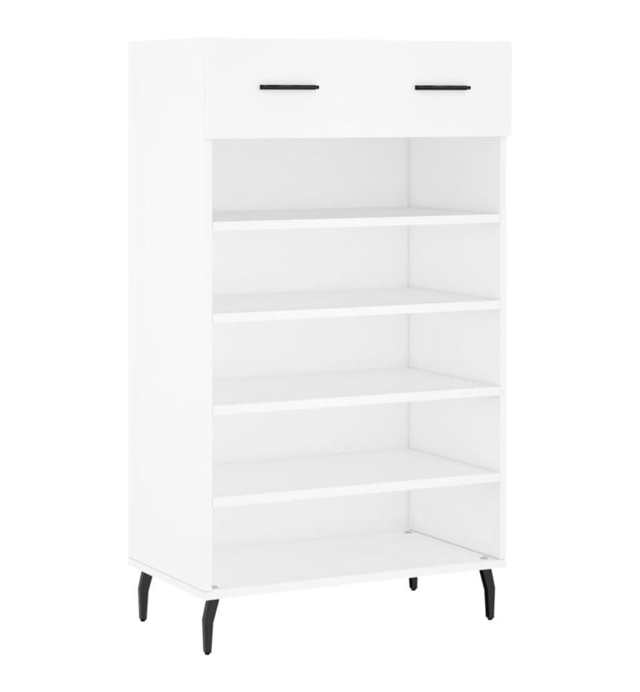 Schuhschrank Weiss 60x35x105 cm Holzwerkstoff