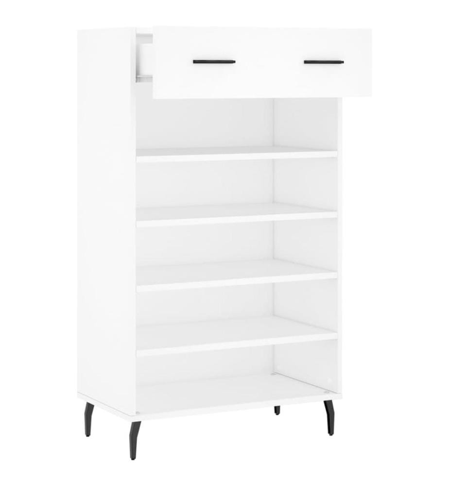 Schuhschrank Weiss 60x35x105 cm Holzwerkstoff