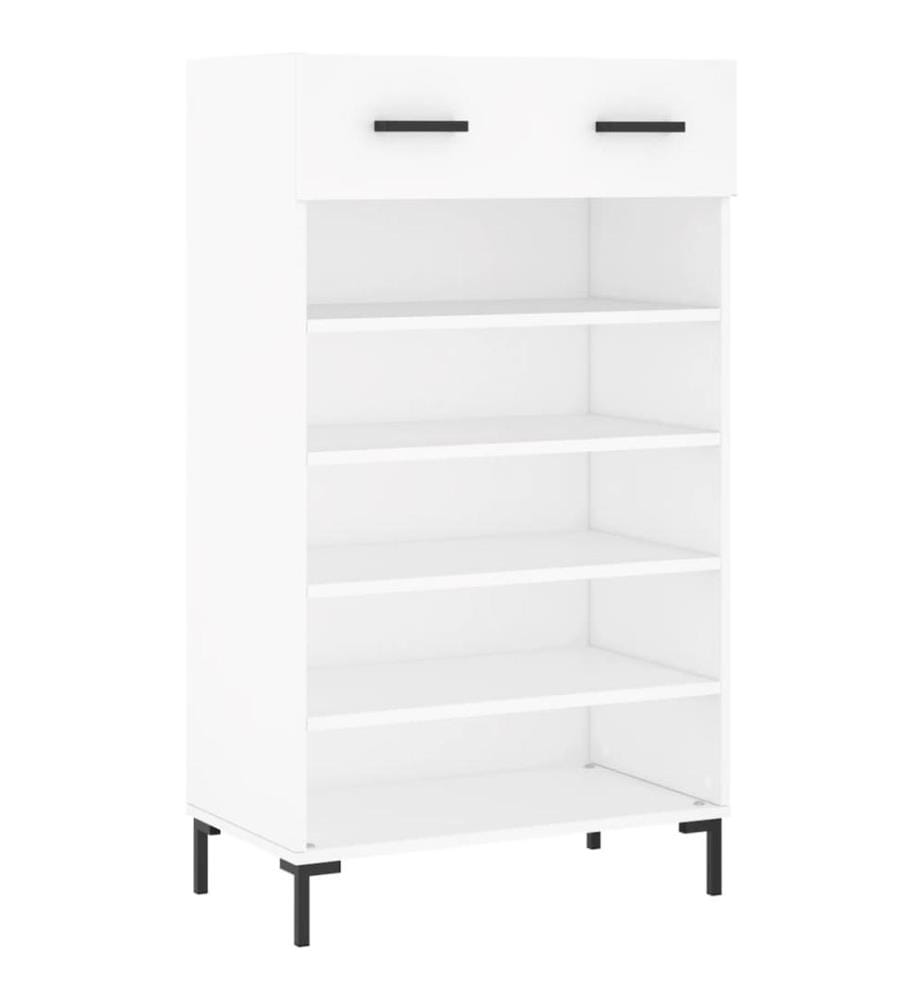 Schuhschrank Weiss 60x35x105 cm Holzwerkstoff