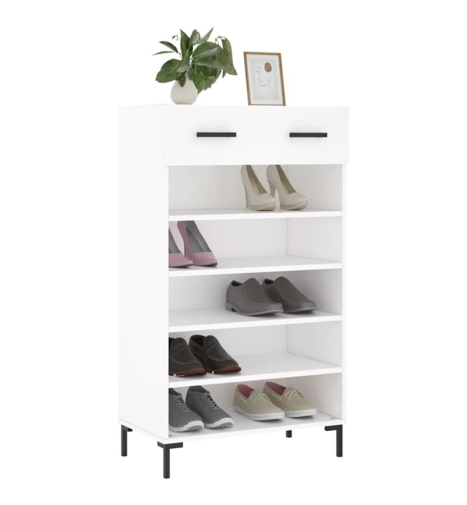 Schuhschrank Weiss 60x35x105 cm Holzwerkstoff