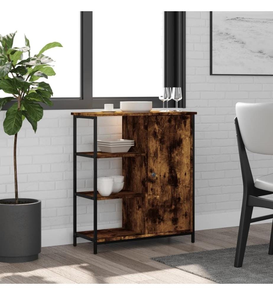 Sideboard Räuchereiche 70x30x80 cm Holzwerkstoff
