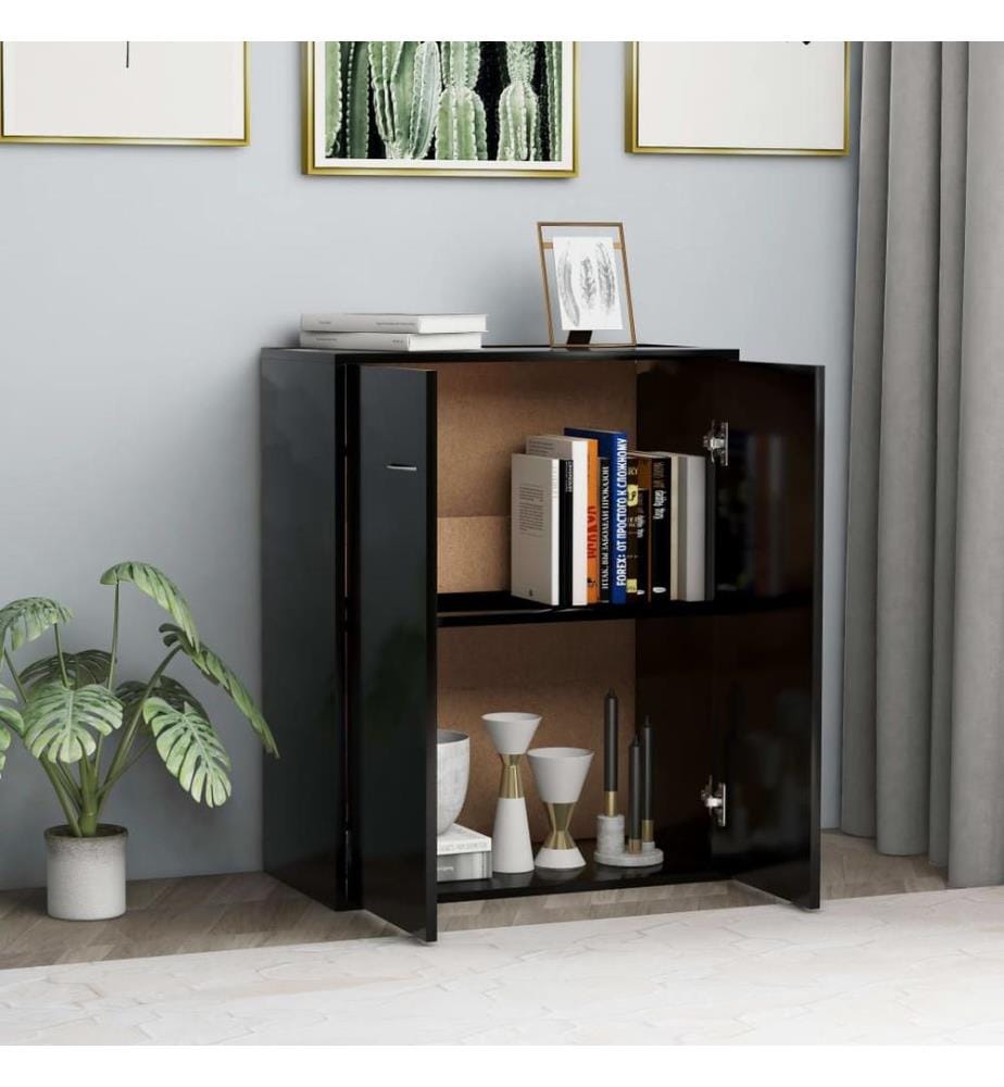 Sideboard Schwarz 60x30x75 cm Holzwerkstoff