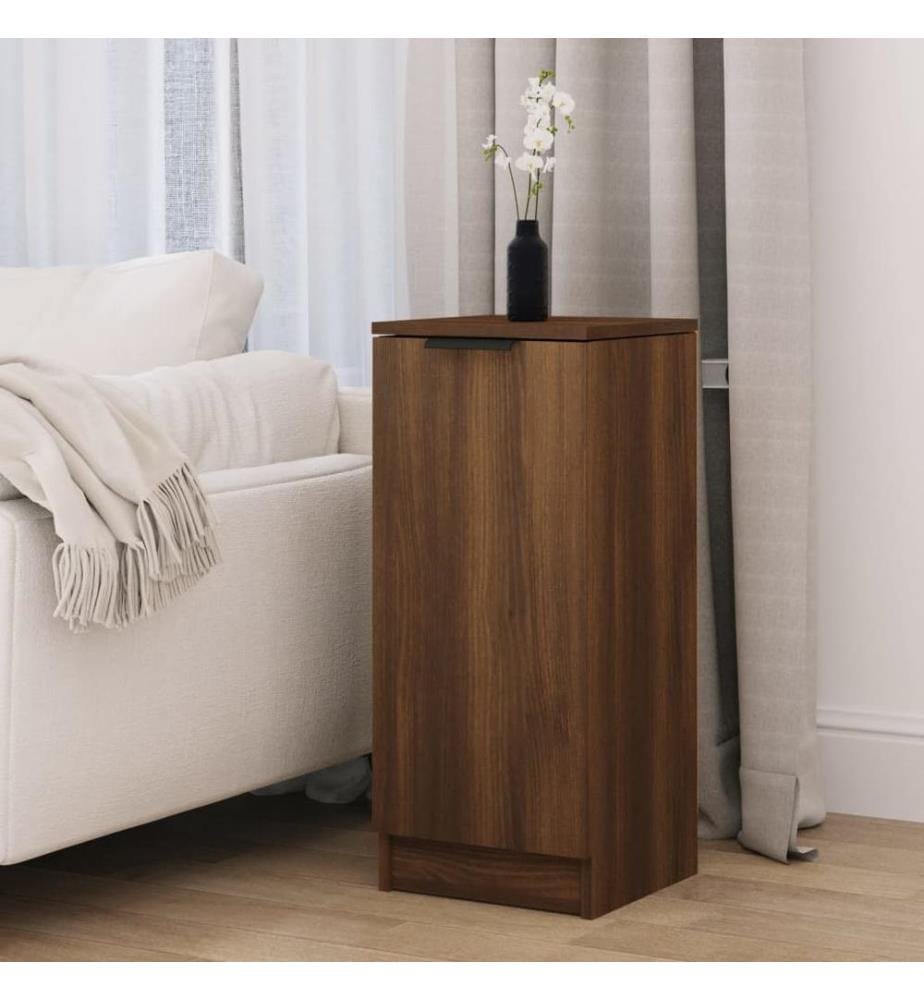 Sideboard Braun Eichen-Optik 30x30x70 cm Holzwerkstoff