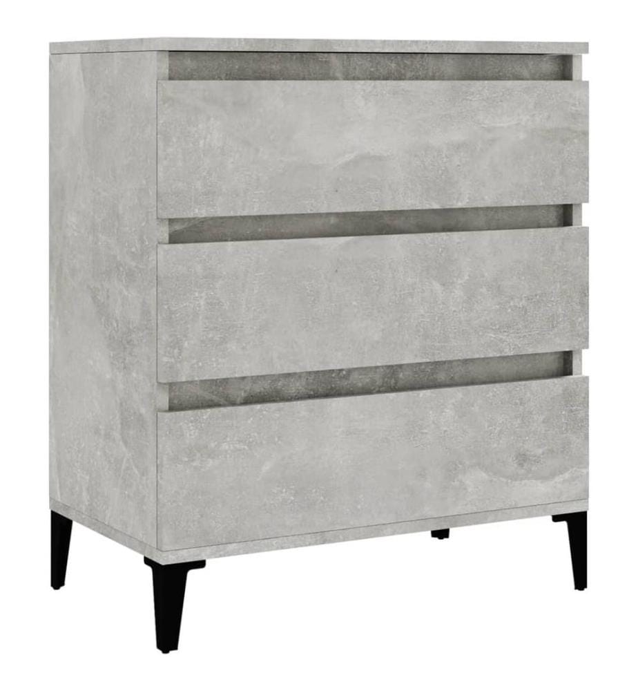 Sideboard Betongrau 60x35x70 cm Holzwerkstoff