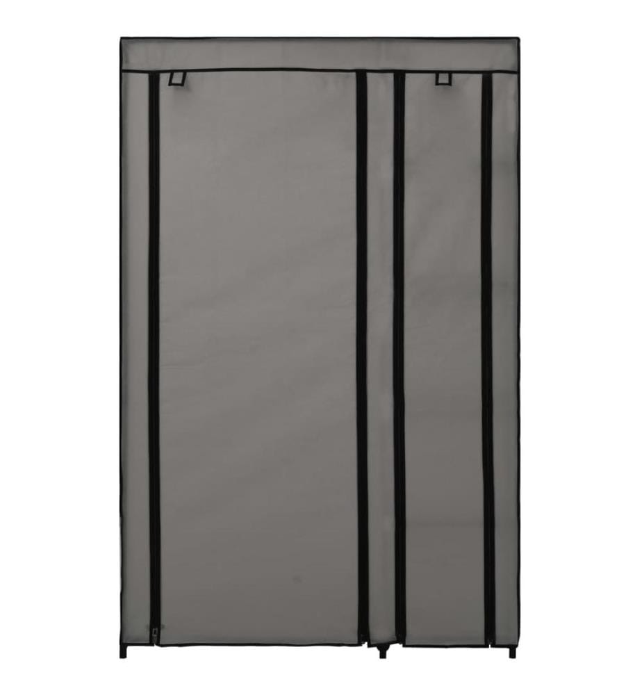 Faltschrank Grau 110x45x175 cm Stoff