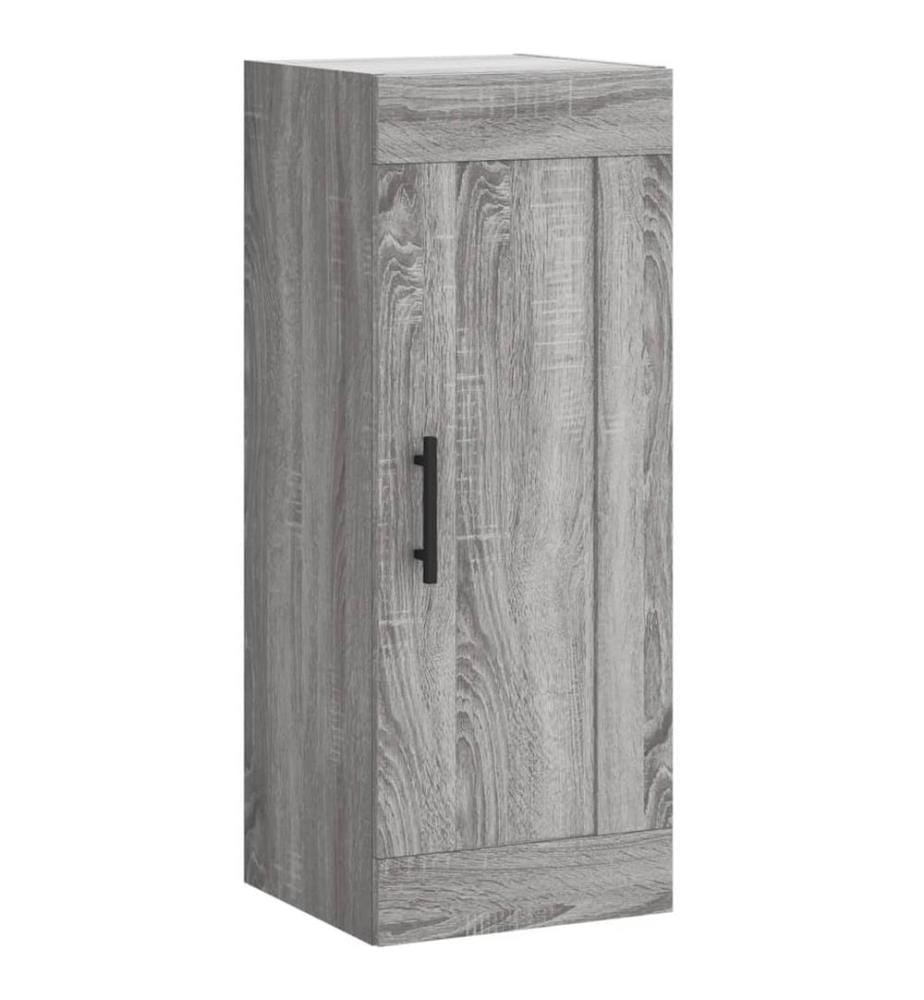 Wandschrank Grau Sonoma 34,5x34x90 cm Holzwerkstoff